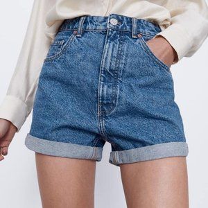 Zara Denim Mom Shorts